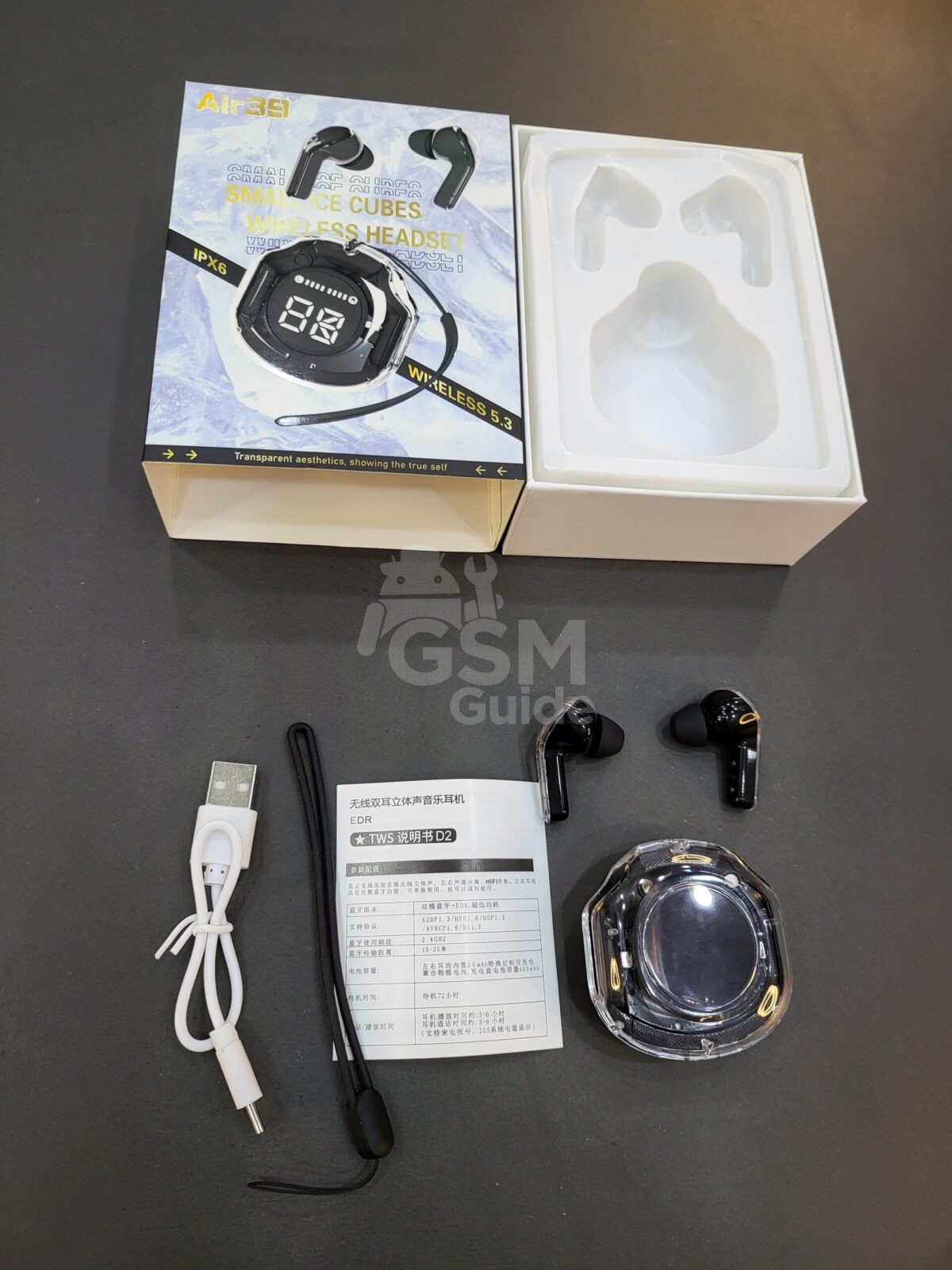 ECOUTEURS BLUETOOTH AIR 39 Noir – Image 2