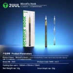 2UUL DA12 MicroFix Hook for Phone PCB Underfill Clean 3 Blades with Ultralight Carbon Fiber Holder Set – Image 2