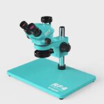 RF4 CX71R Trinocular Stereo Industrial Microscope 6.5-65X Continuous Zoom 0.5X CTB 4K 2K Camera for Phones PCB Repair tools Set