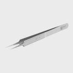 BST-19 Precision Tweezers Stainless Steel Straigh Flywire Tweezers Pliers with Fine Tip Supper Sharp Needle – Image 2