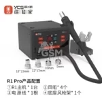 YCS R1 Pro 1000W Intelligent Soldering Station Hot Air Gun with 4 Nozzles for Mobile Phone CPU IC BGA SMT Rework Station Tools – Image 2