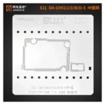 AMAOE G991-012 STENCIL For SAM S21 SM G991U/0/W/D-S MIDDLE LAYER MOTHERBOARD REBALLING