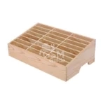 Wooden multi-function storage box for tools
