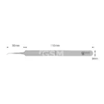BST-18 Curved Tweezers Stainless Steel – Image 2