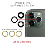 Lot 3 Lentilles appareil photo iPhone 11 Pro / 11 Pro Max