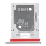 Tiroir Sim Premium Xiaomi Redmi Note 11 Pro 4G/Redmi Note 11 Pro 5G Blanc Polaire