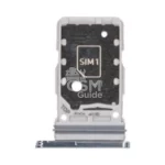 Tiroir SIM premium pour Samsung Galaxy S21 Plus 5G Argent