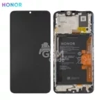 Bloc d'écran complet d'origine avec cadre et batterie Honor X7a noir