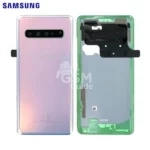 Coque arrière d'origine Samsung Galaxy S10 5G Argent Couronne