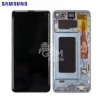 Afficheur complet Change Glass Samsung S10 4G Bleu