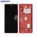 Afficheur complet Change Glass Samsung S20 FE 4G/5G rouge