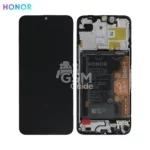 Bloc d'écran complet d'origine avec cadre et batterie Honor X6 b Noir
