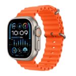 Apple Watch Ultra 2 - GPS - 49mm - Boîtier en Titane et Bracelet Orange Océan