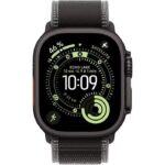Apple Watch Ultra 3 GPS + Cellular - 49mm - Boîtier Noir Titane - Bracelet Noir/Charcoal Trail Loop S/M
