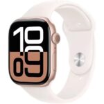 Apple Watch Series 10 GPS - 46mm - Boîtier Rose Gold Aluminium