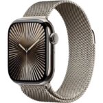 Apple Watch Series 10 GPS + Cellular - 42mm - Boîtier Natural Titanium