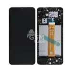 Ecran Tactile OEM avec Châssis Samsung Galaxy A12 Nacho A127 Noir