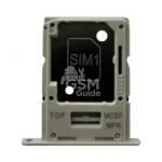 Tiroir Sim Premium Samsung Galaxy M34 5G M346 Argent Prismatique