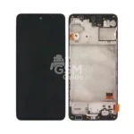 Écran tactile haut de gamme avec cadre pour Samsung Galaxy M31s M317 Noir