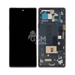 Écran tactile OLED avec cadre Google Pixel 7a Noir