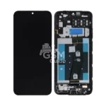 Ecran Tactile OEM avec Châssis Samsung Galaxy A14 4G A145 Black Flex Noir