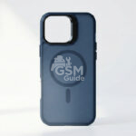 Coque Silicone pour iPhone 15 Pro Max / 16 Pro / 16 Pro Max - Bleu