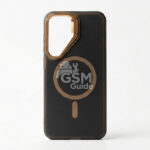 Coque silicone avec MagSafe compatible S25 Ultra, S25, S25 Plus, S23 Ultra et S24 Ultra en couleur Noir