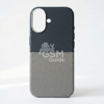 Coque en cuir pour iPhone 17 - Bleu