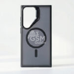 Coque silicone avec MagSafe en couleur Argent S25 Ultra, S25, S25 Plus, S23 Ultra et S24 Ultra