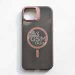Coque Silicone avec magsafe pour iPhone 14 Plus / 15 Plus /16 - Rose