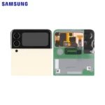 Afficheur Externe Original avec Cache Arrière Samsung Galaxy Z Flip 3 5G F711 (Supérieur) Crème