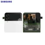 Cache Arrière Original Samsung Galaxy Z Flip 4 5G F721 (Supérieur) Blanc