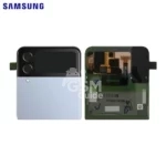 Cache Arrière Original Samsung Galaxy Z Flip 4 5G F721 (Supérieur) Bleu