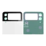 Cache Arrière Premium Samsung Galaxy Z Flip 4 5G F721 (Supérieur) Blanc