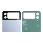 Cache Arrière Premium Samsung Galaxy Z Flip 4 5G F721 (Supérieur) Bleu
