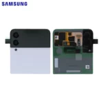 Afficheur Externe Original avec Cache Arrière Samsung Galaxy Z Flip 3 5G F711 (Supérieur) Blanc
