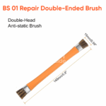 BS-01 Antistatic Double Ended Brush – Brosse antistatique double embout pour nettoyage PCB – Image 3