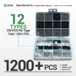 2UUL SC12 SpareScrew12 Phillips Screws for Android Phone Repairs (1200PCS/Pack) – Kit de vis cruciformes pour smartphones Android – Image 3