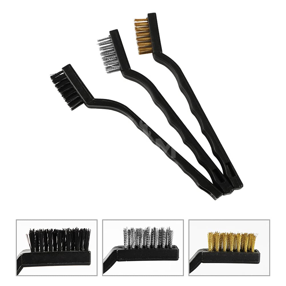 51LOiqv8eDS Wire Brush Set 3pcs Black – Image 1