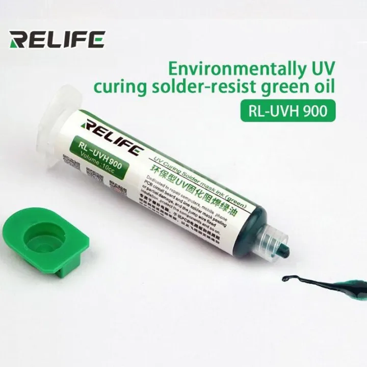 75da72f8e9a357f529b66f5b6a0cd42a.jpg_720x720q80.jpg_ RELIFE RL-UVH900 Green 10CC Soldermask – Image 1