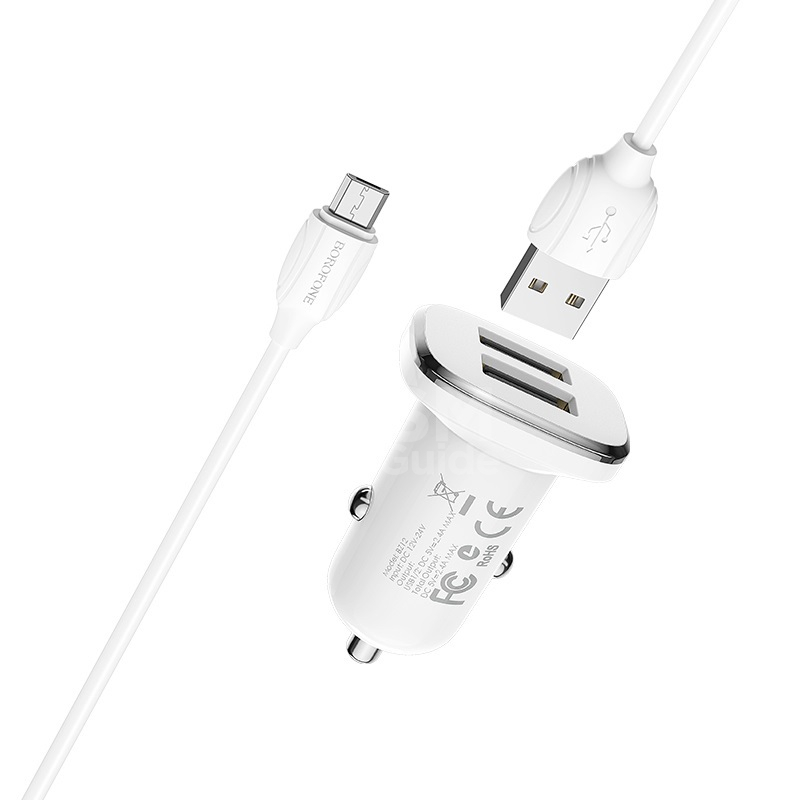 Chargeur Voiture Borofone BZ12A Micro Chargeur Voiture Borofone BZ12A Micro – Image 1