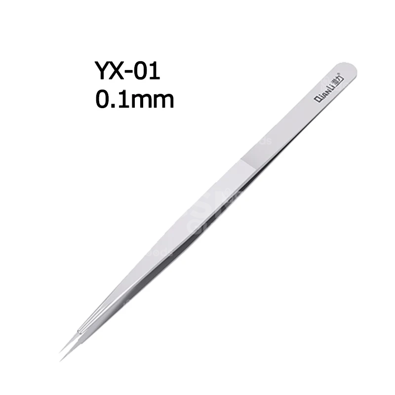 H314cd135bc0342fa977468c35a542608S Qianli INeezy YX-01 YK-02 0.1mm flying wire non-magnetic stainless steel tweezers – Image 1