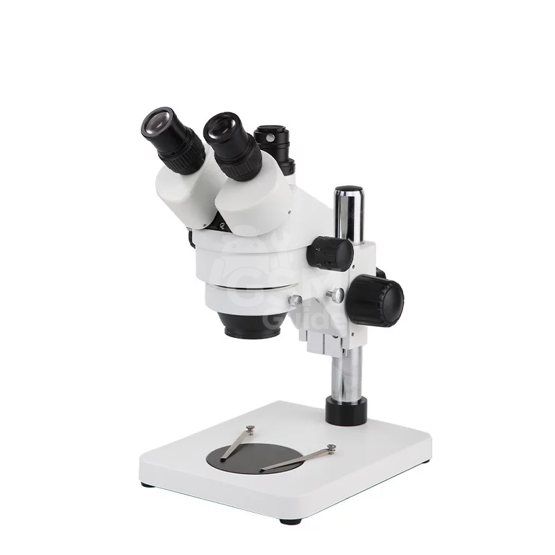 H674c5bc955cd4a70ba7e6de17ca1715bC MECHANIC Triocular Stereo Microscope 7X-45X With Light – Image 1