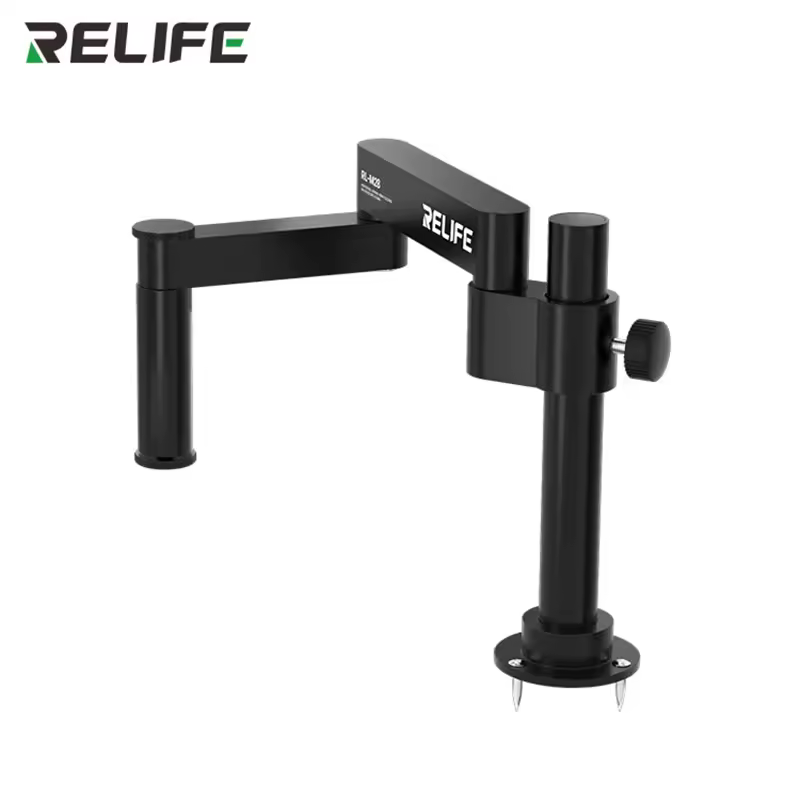 S3be213ce3edb4be5a7eaee6432796e45C.jpg_960x960q75.jpg_ RELIFE RL-M28 Universal Swing Arm Folding Microscope Stand – Image 1