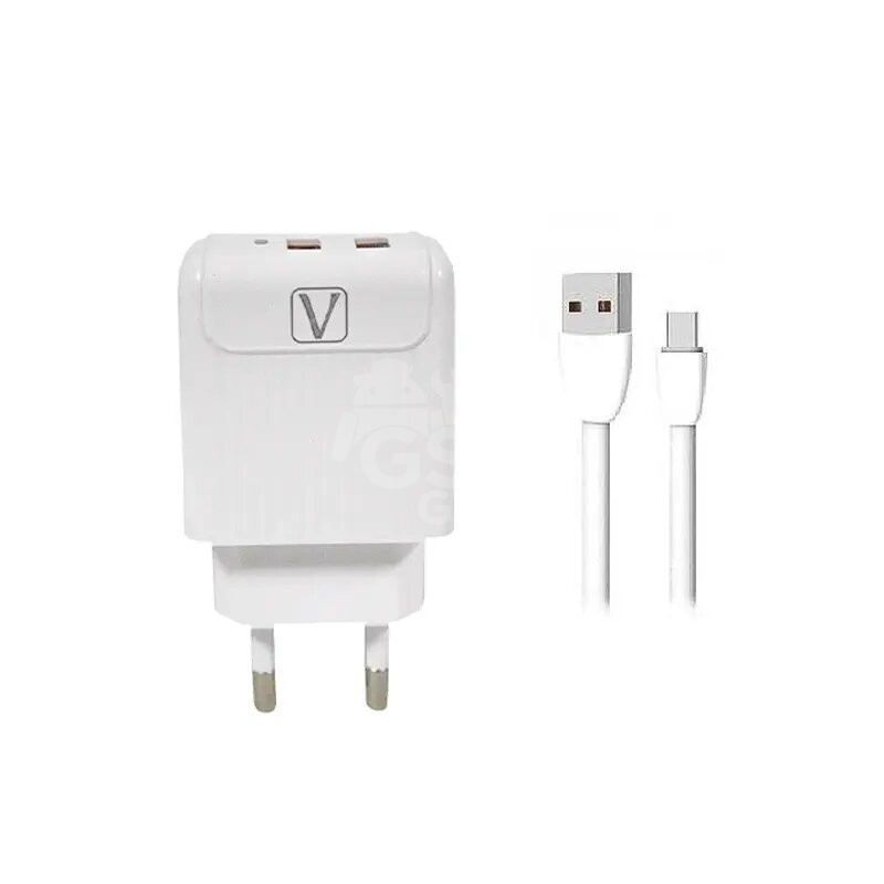 chargeur-vidvie-usb-micro-vco-427v-24a-blanc- Chargeur Type-C 2.4A VCO-427 – Image 1