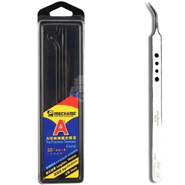 download-2024-11-30T182451.490 MECHANIC ESD-15 Precision Lengthen Thickened Tweezers (pince brucelle) – Image 1