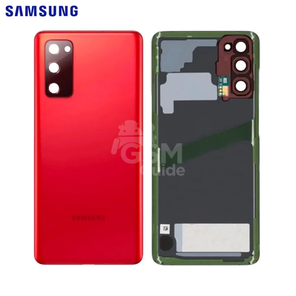 30747 Coque arrière d'origine Samsung Galaxy S20 FE 5G/Galaxy S20 FE 4G Rouge – Image 1
