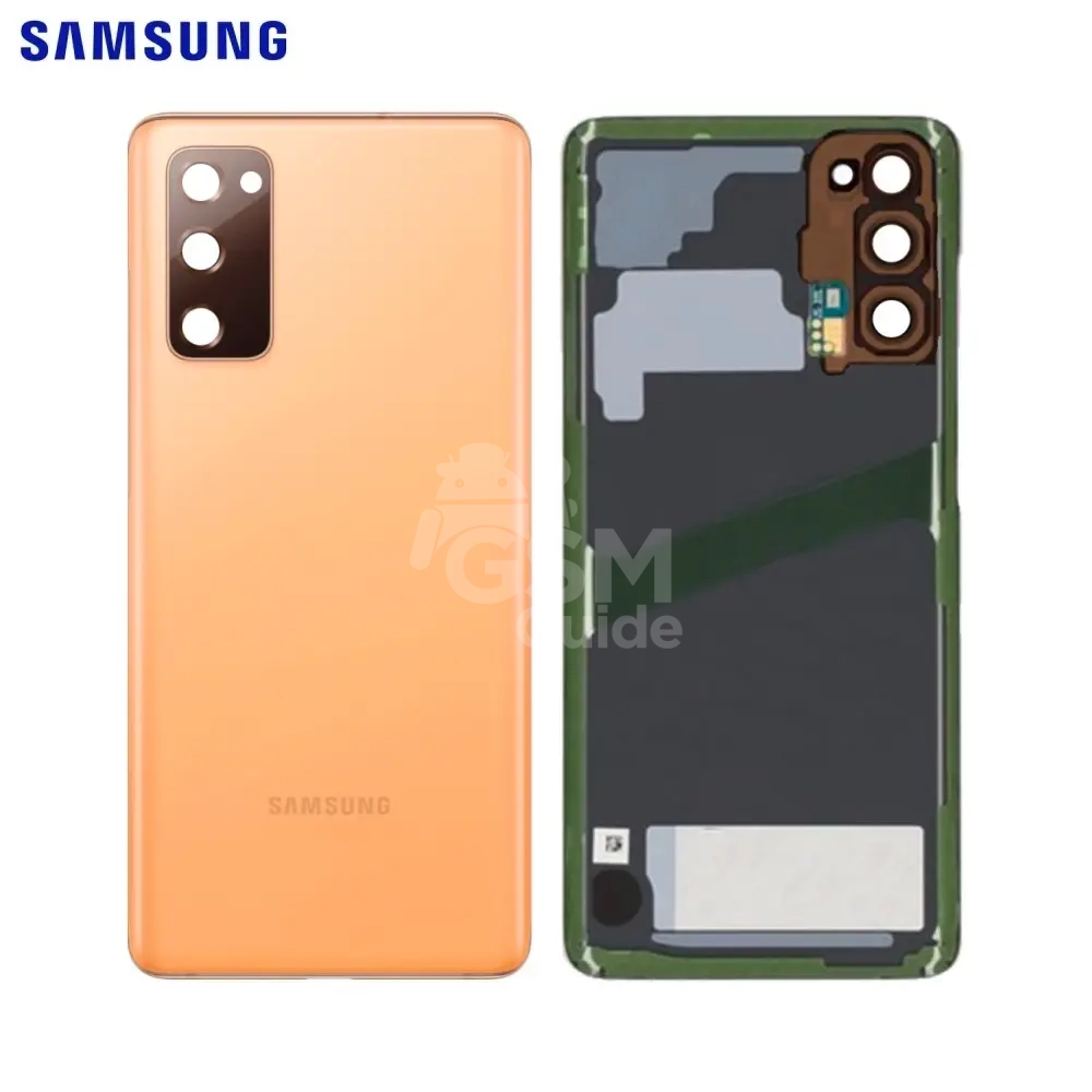 30748 Coque arrière d'origine Samsung Galaxy S20 FE 5G/Galaxy S20 FE 4G orange – Image 1
