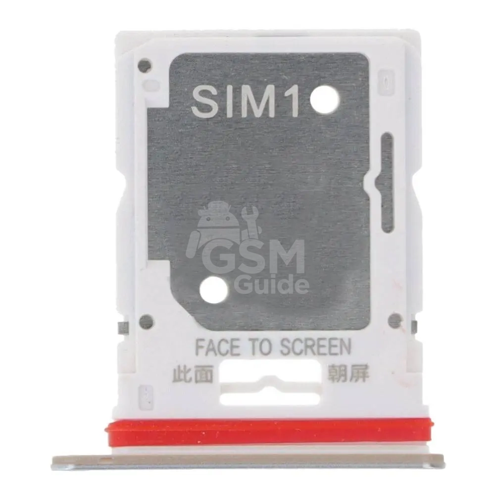 33226 (1) Tiroir Sim Premium Xiaomi Redmi Note 11 Pro 4G/Redmi Note 11 Pro 5G Blanc Polaire – Image 1