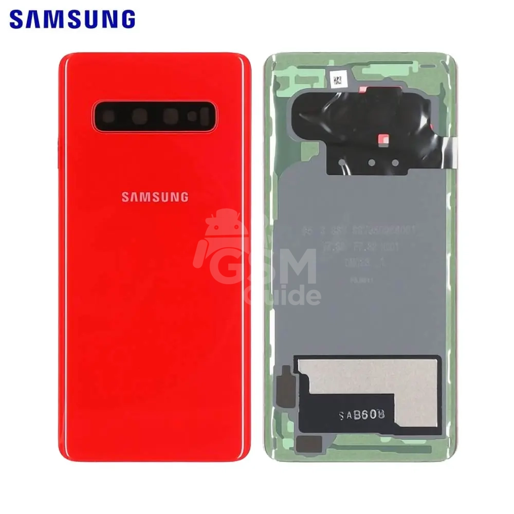 43321 Coque arrière d'origine Samsung Galaxy S10 4G Rouge – Image 1